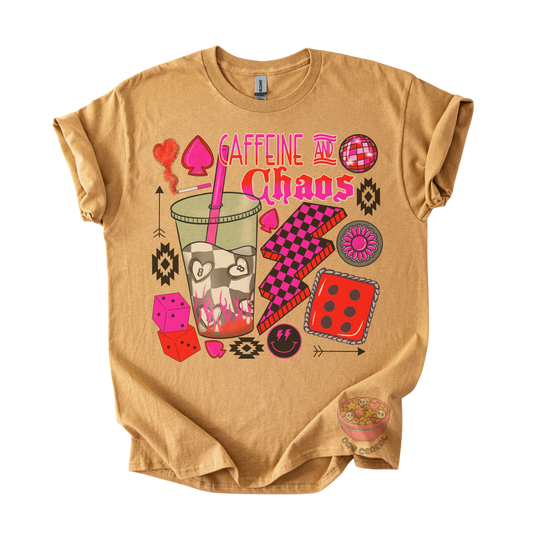 Caffeine and Chaos Tee