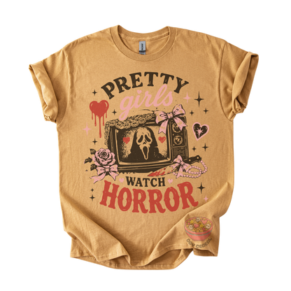 Pretty Girls Watch Horror Tee