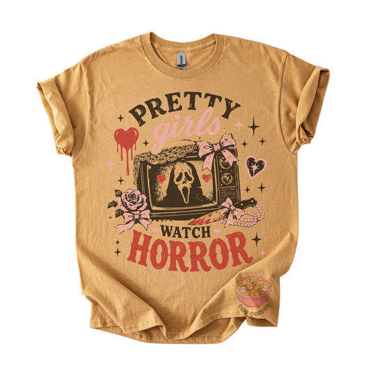 Pretty Girls Watch Horror Tee