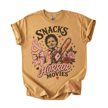 Snacks & Horror Movies Tee