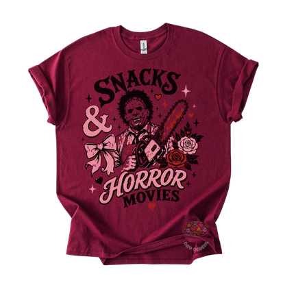 Snacks & Horror Movies Tee