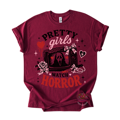 Pretty Girls Watch Horror Tee