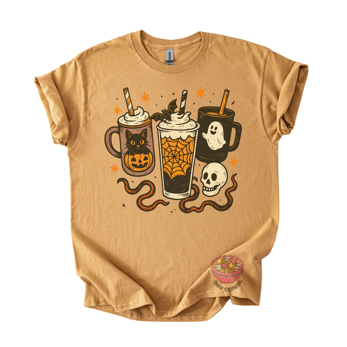 Spooky Coffee Trio Halloween Tee