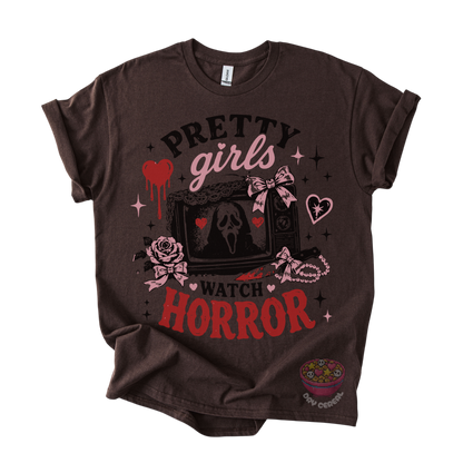 Pretty Girls Watch Horror Tee