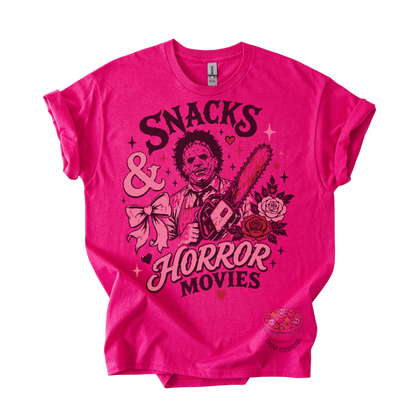 Snacks & Horror Movies Tee