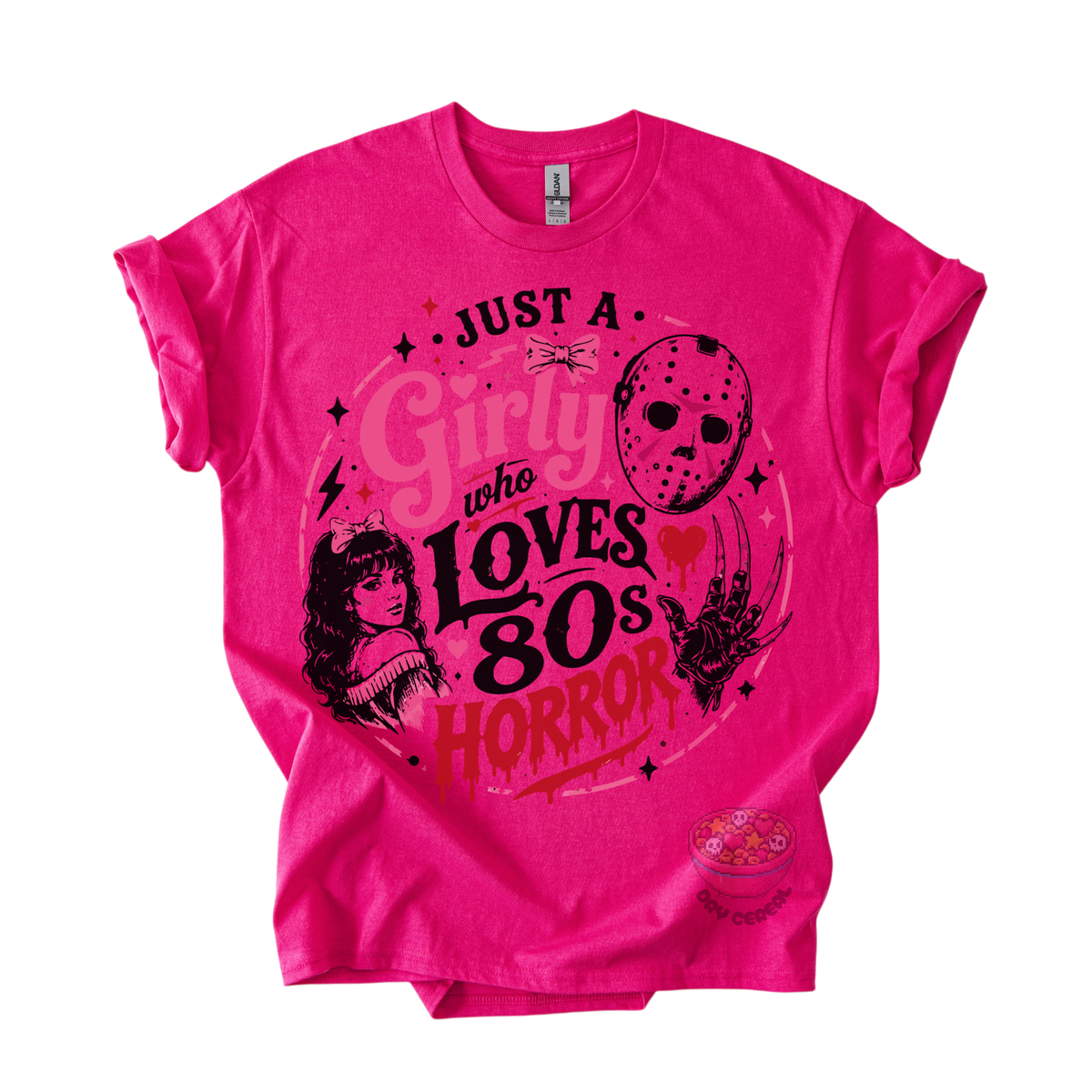 Girly Loves 80s Horror Tee