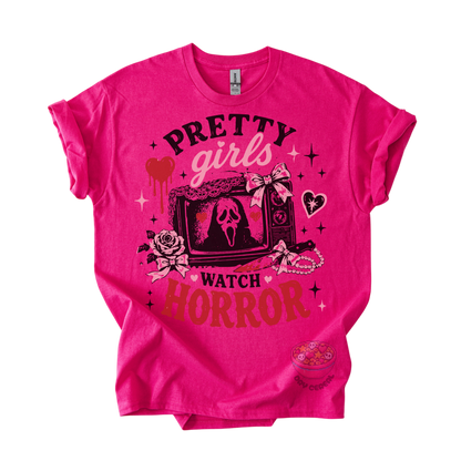 Pretty Girls Watch Horror Tee