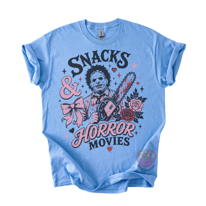 Snacks & Horror Movies Tee