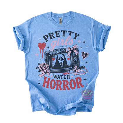 Pretty Girls Watch Horror Tee