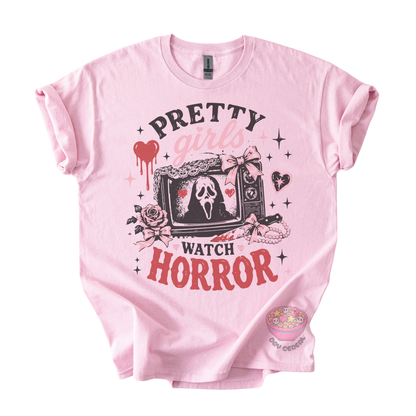 Pretty Girls Watch Horror Tee