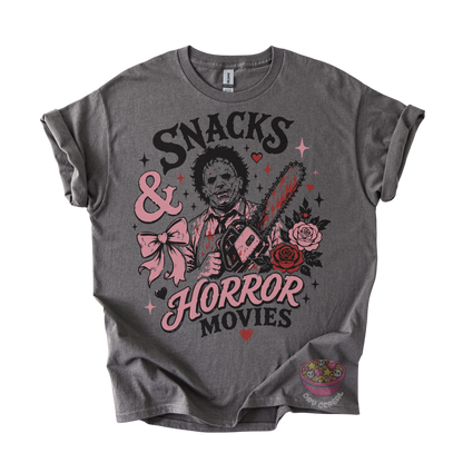 Snacks & Horror Movies Tee
