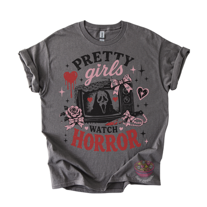 Pretty Girls Watch Horror Tee