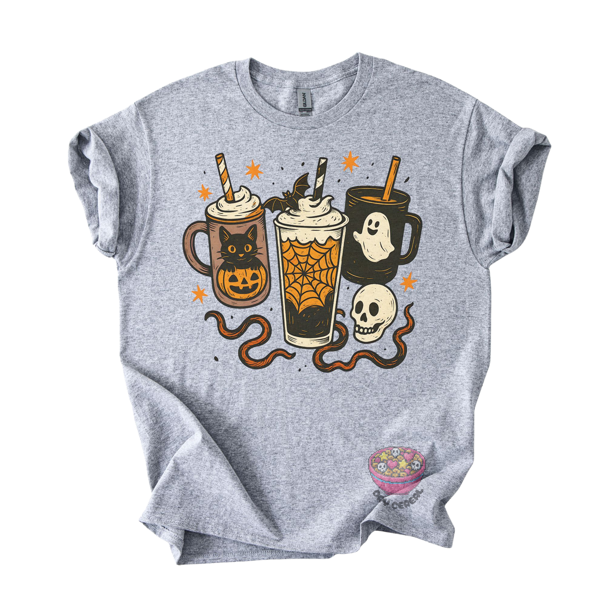 Spooky Coffee Trio Halloween Tee