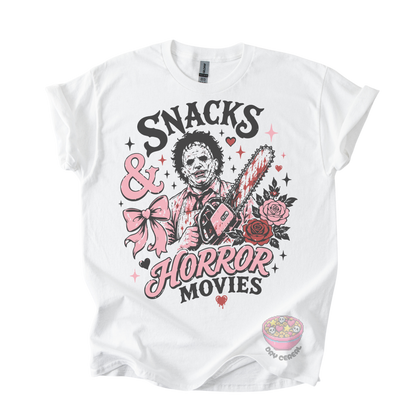 Snacks & Horror Movies Tee