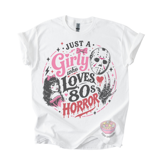 Girly Loves 80s Horror Tee