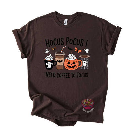 Hocus Pocus I Need Coffee to Focus Tee