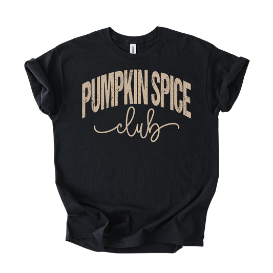Pumpkin Spice Club Minimalist Fall Tee