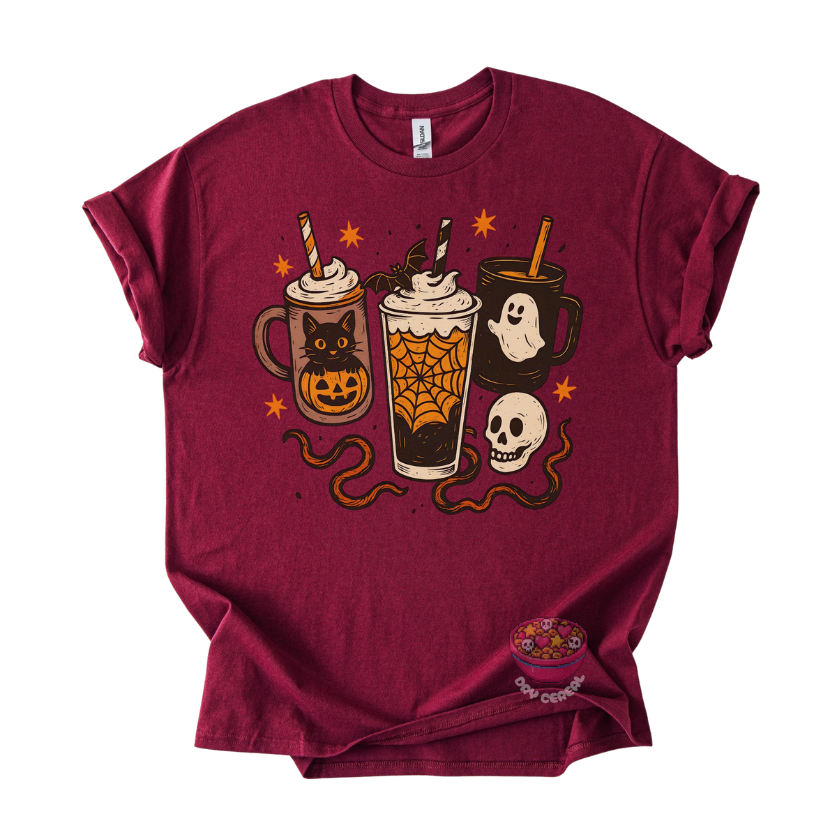 Spooky Coffee Trio Halloween Tee