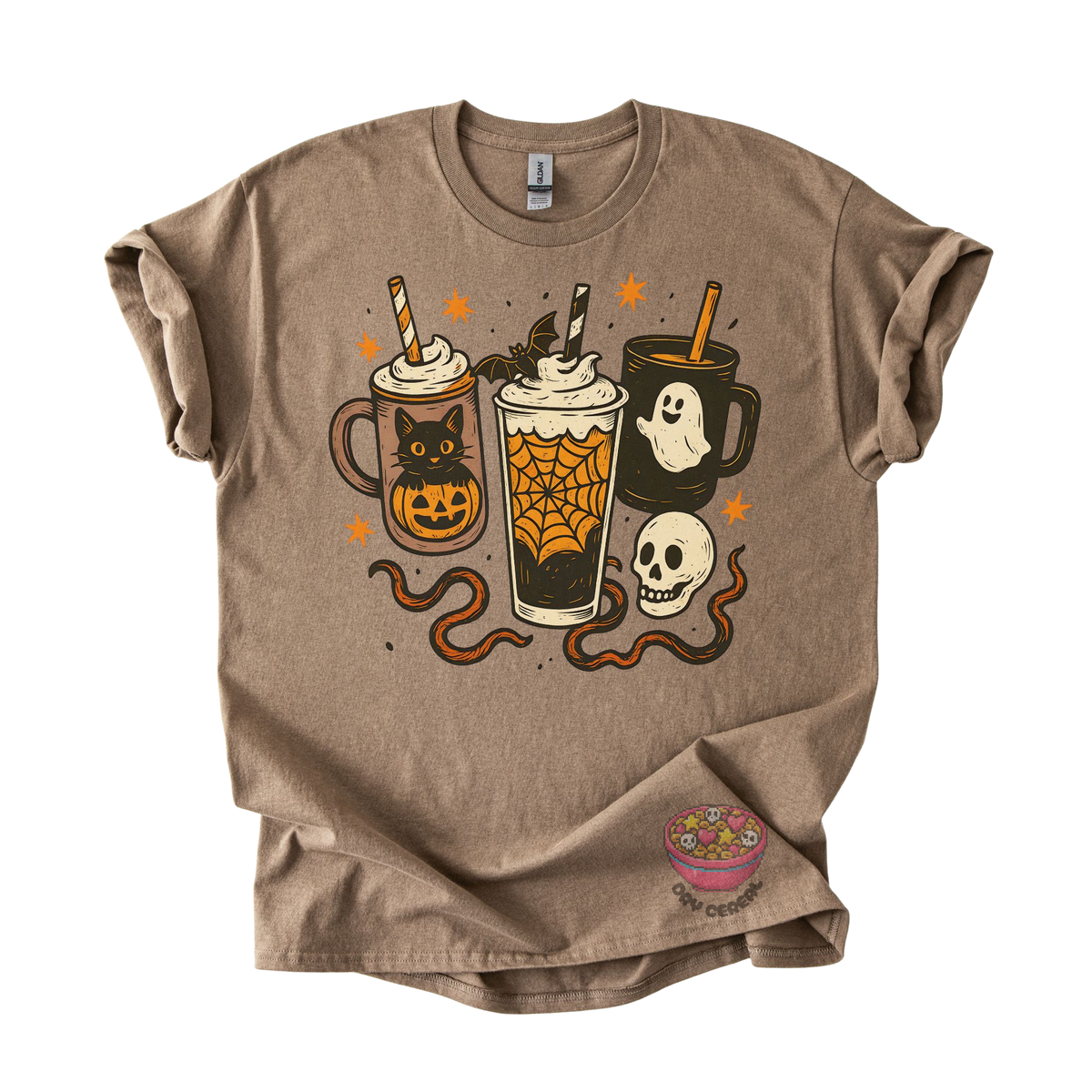 Spooky Coffee Trio Halloween Tee