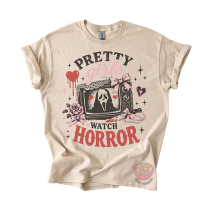 Pretty Girls Watch Horror Tee
