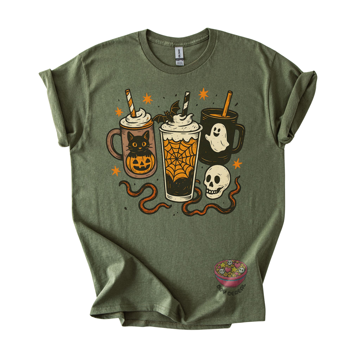 Spooky Coffee Trio Halloween Tee