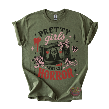 Pretty Girls Watch Horror Tee