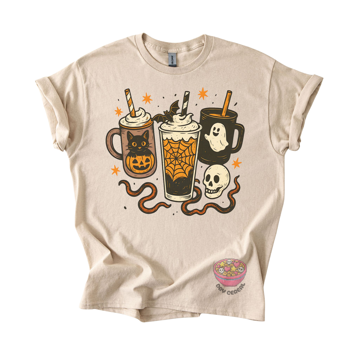 Spooky Coffee Trio Halloween Tee