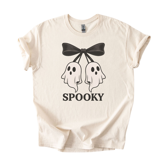 Spooky Ghost Bow Tee