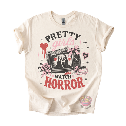 Pretty Girls Watch Horror Tee
