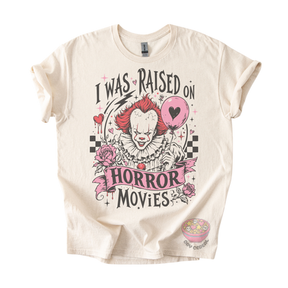 Raised on Horror Movies Tee
