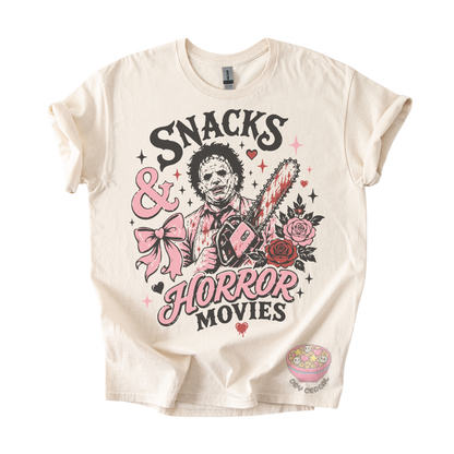 Snacks & Horror Movies Tee