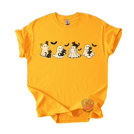 Cute Ghost Cats Tee