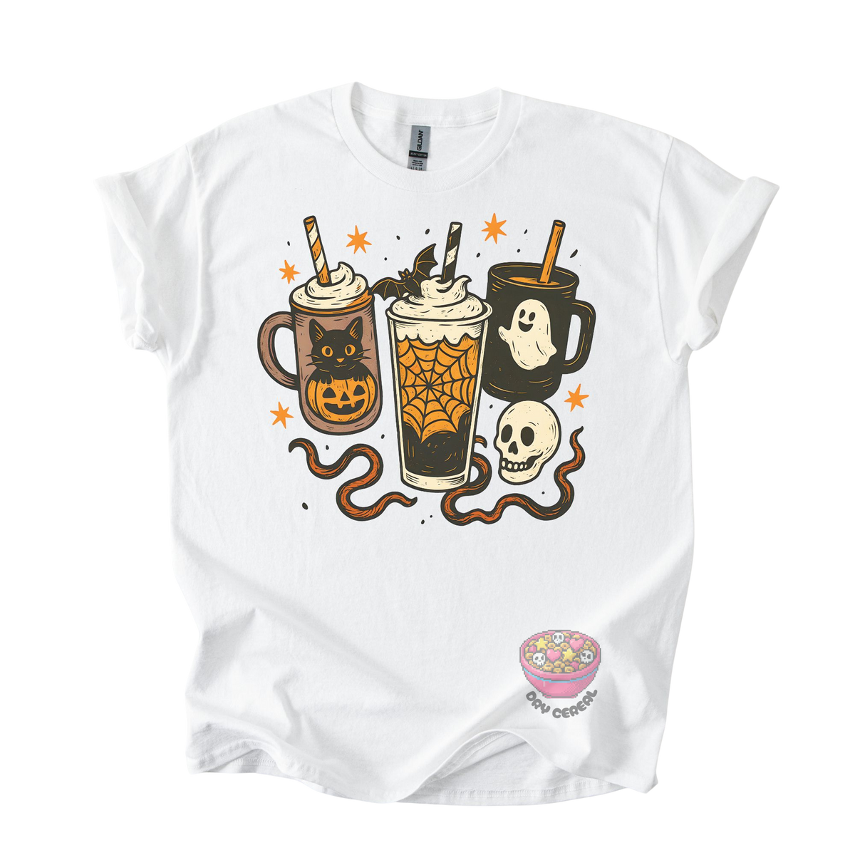 Spooky Coffee Trio Halloween Tee