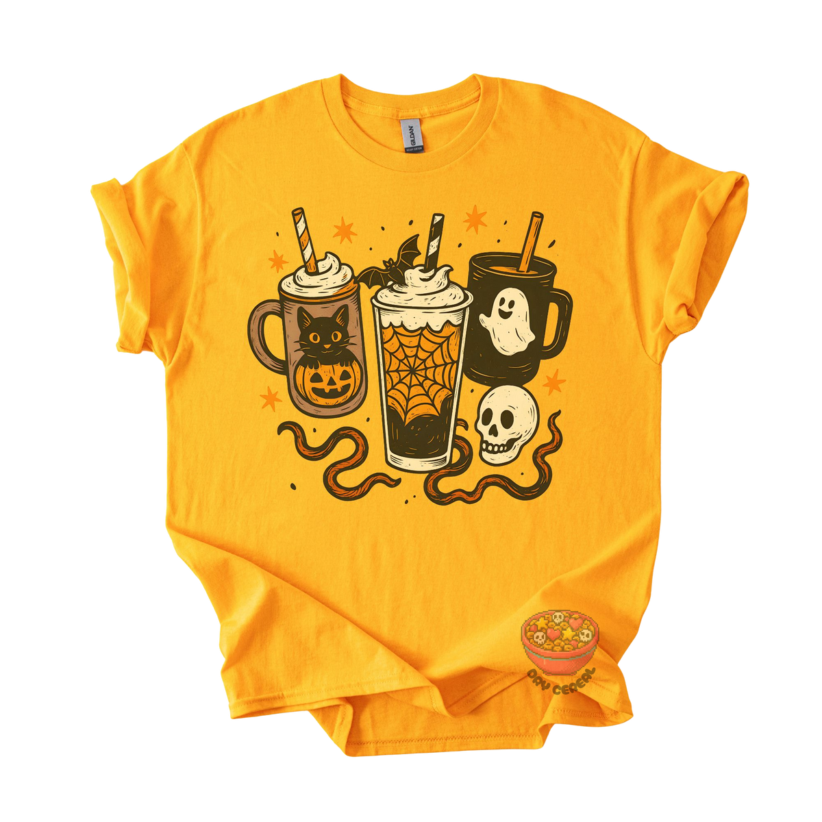 Spooky Coffee Trio Halloween Tee